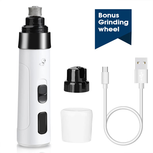 Pet Nail Grinder, Quiet Electric Nail Clipper with USB Rechargeable