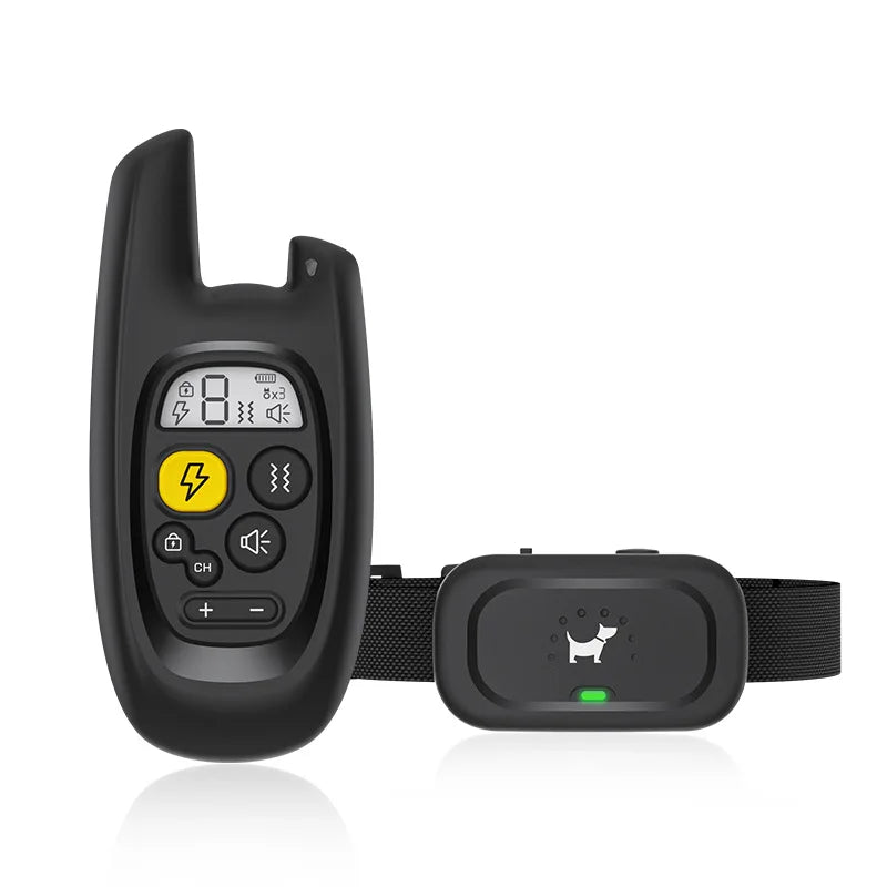 Dog training device remote control barking