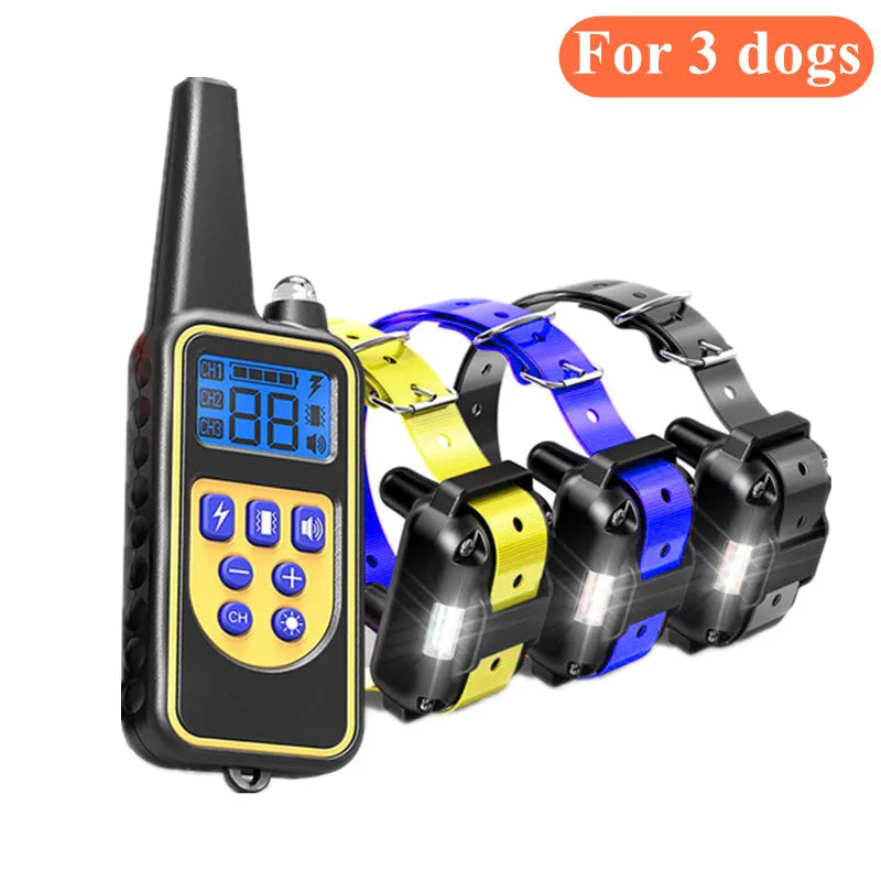 800m Digital Dog Training Collar Waterproof Rechargeable Remote Control