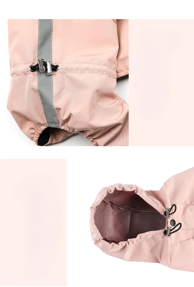 Pet clothing, rainproof, breathable and reflective clothes