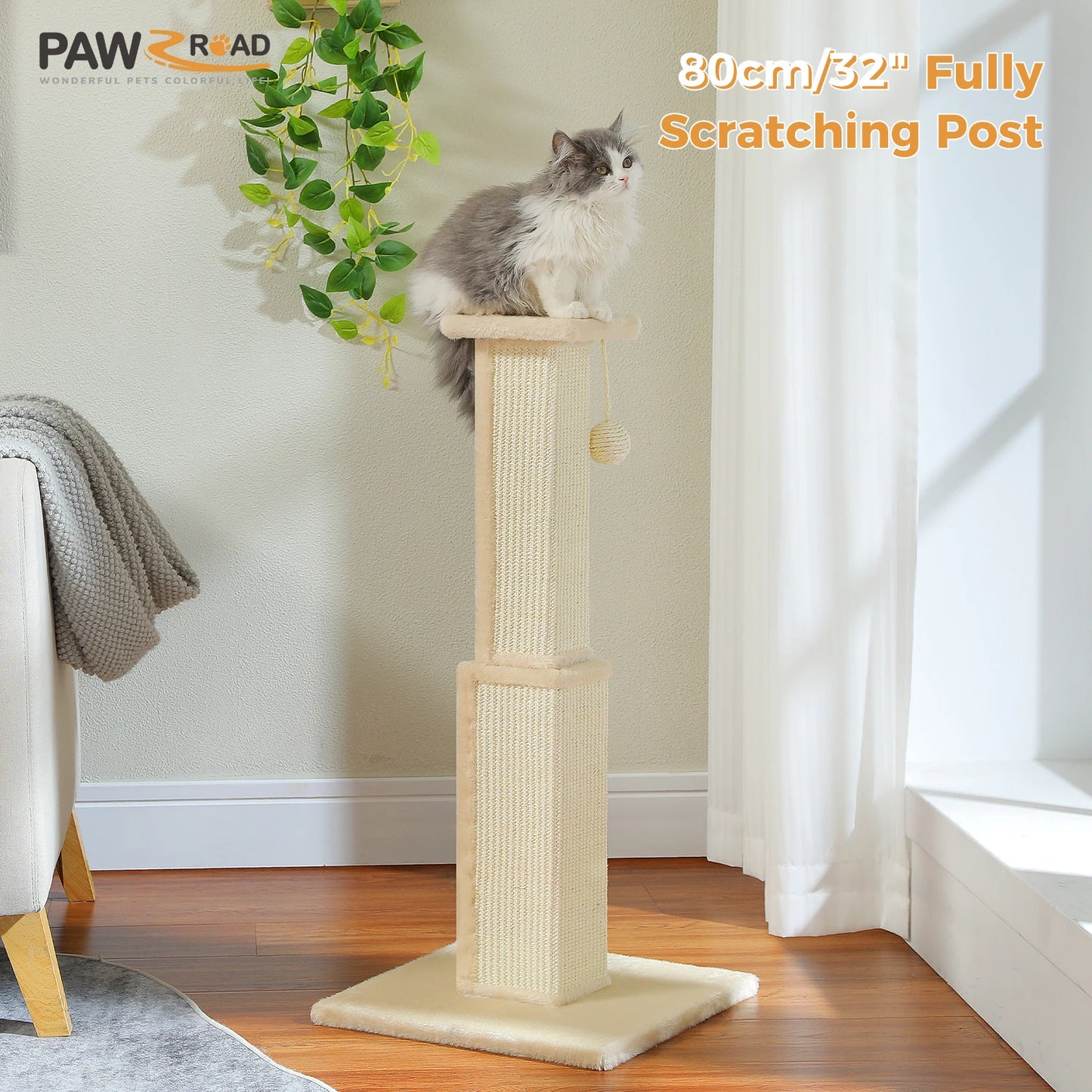 80CM Cat Scratching Post for Indoor