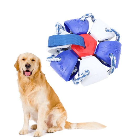 Dog  Ball with Rope Wear Resisting Promoting Pet Exercise