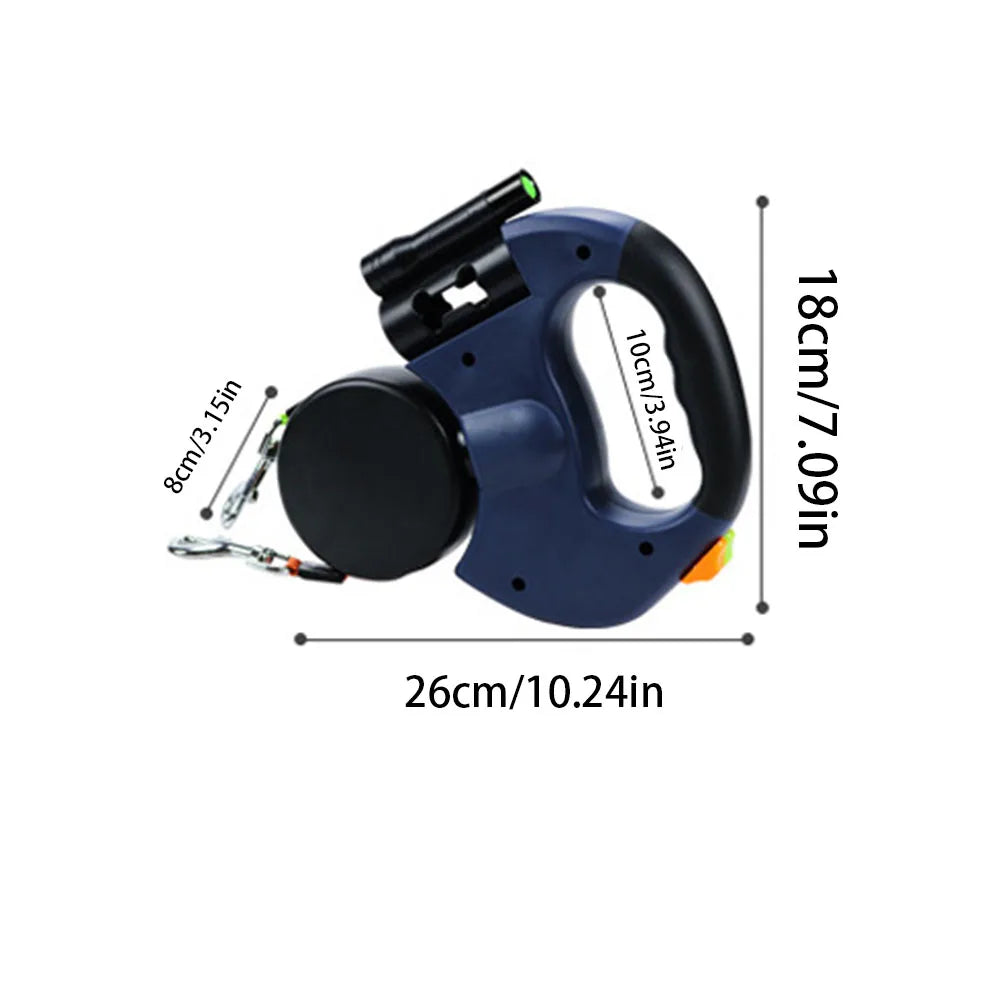 Dog Leash, Two-in-one Double-headed Automatic Retractable Leash